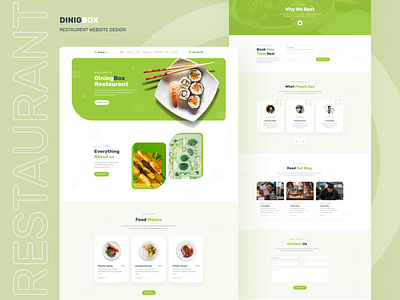 Restaurant Website Ui Design in Figma