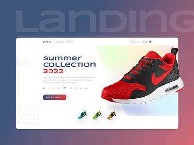 Shoe Landing Page Design 3d daily ui dailyui graphic design shuvo sarker ui ui design uidesign web design website design