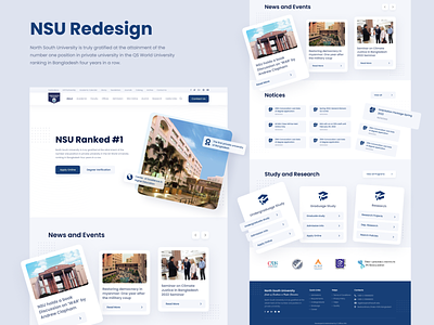 NSU Website Redesign Concept concept nsu website redesign redesign ui ui ux uiux design website redesign
