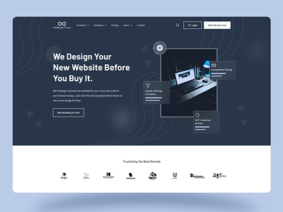 It Company Landing Page Design with Figma it company landing page landing page design landing page ui landingpage ui tech tech company tech landing