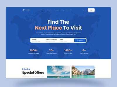 Travel Agency Landing Page With Figma figma design figma ui design landing page tour page travel agency travel agency landing travel agency website