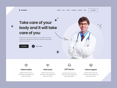 Medical Landing Page Ui/Ux Design in Figma