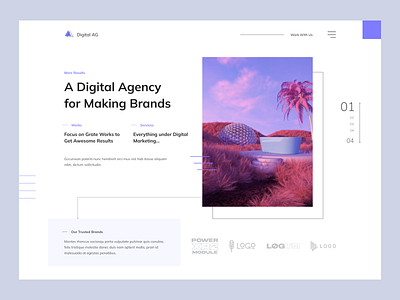 Digital Agency Landing Page Design