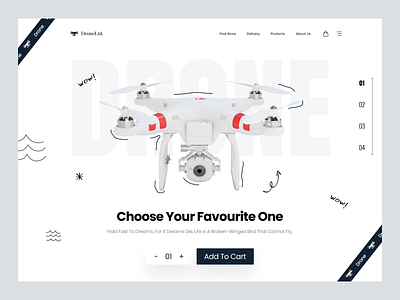 Drone Lnading page ui design with Figma drone drone landing drone landing page figma ui design fly landing page design landing page ui ui ui design website design