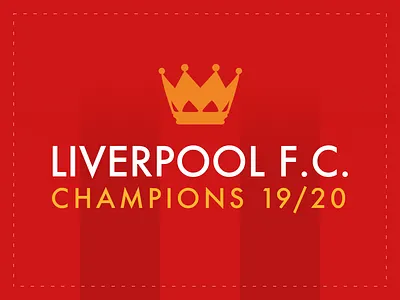 Liverpool F.C. champions crown football gold illustration lfc liverpool liverpool fc liverpoolfc red soccer trophy winners