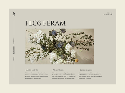 Flos Feram Landing Page