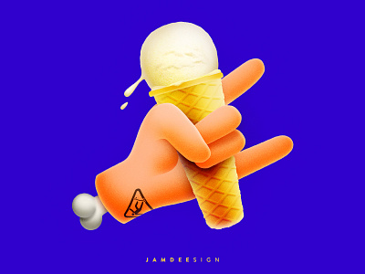 Summer is Coming... ai cream ice illustration ps rock