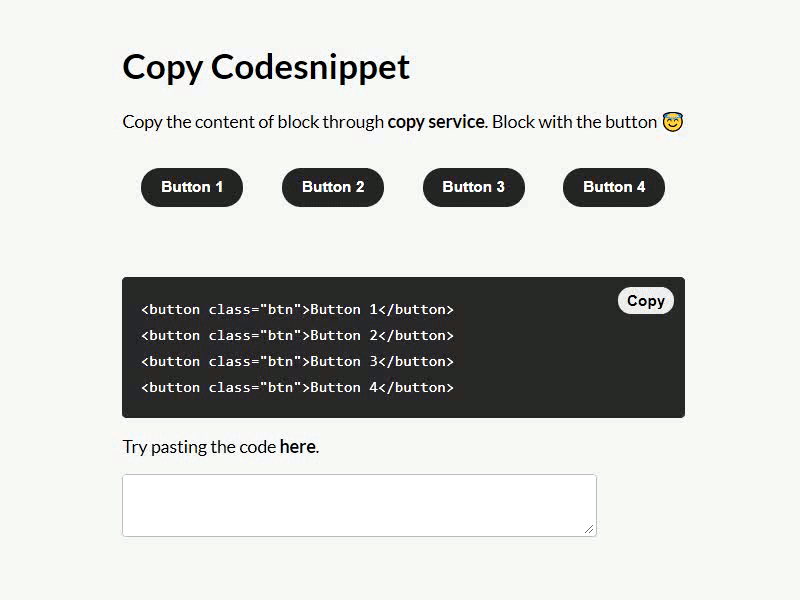 Copy the code! angular copy service ngx clipboard stackblitz