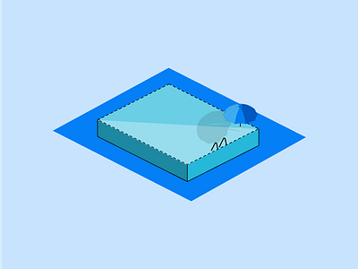 Pool design flat illustration ux