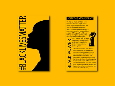 Flyer Design: Black Movement art black blacklivesmatter design flat illustration illustrator minimal type typography vector