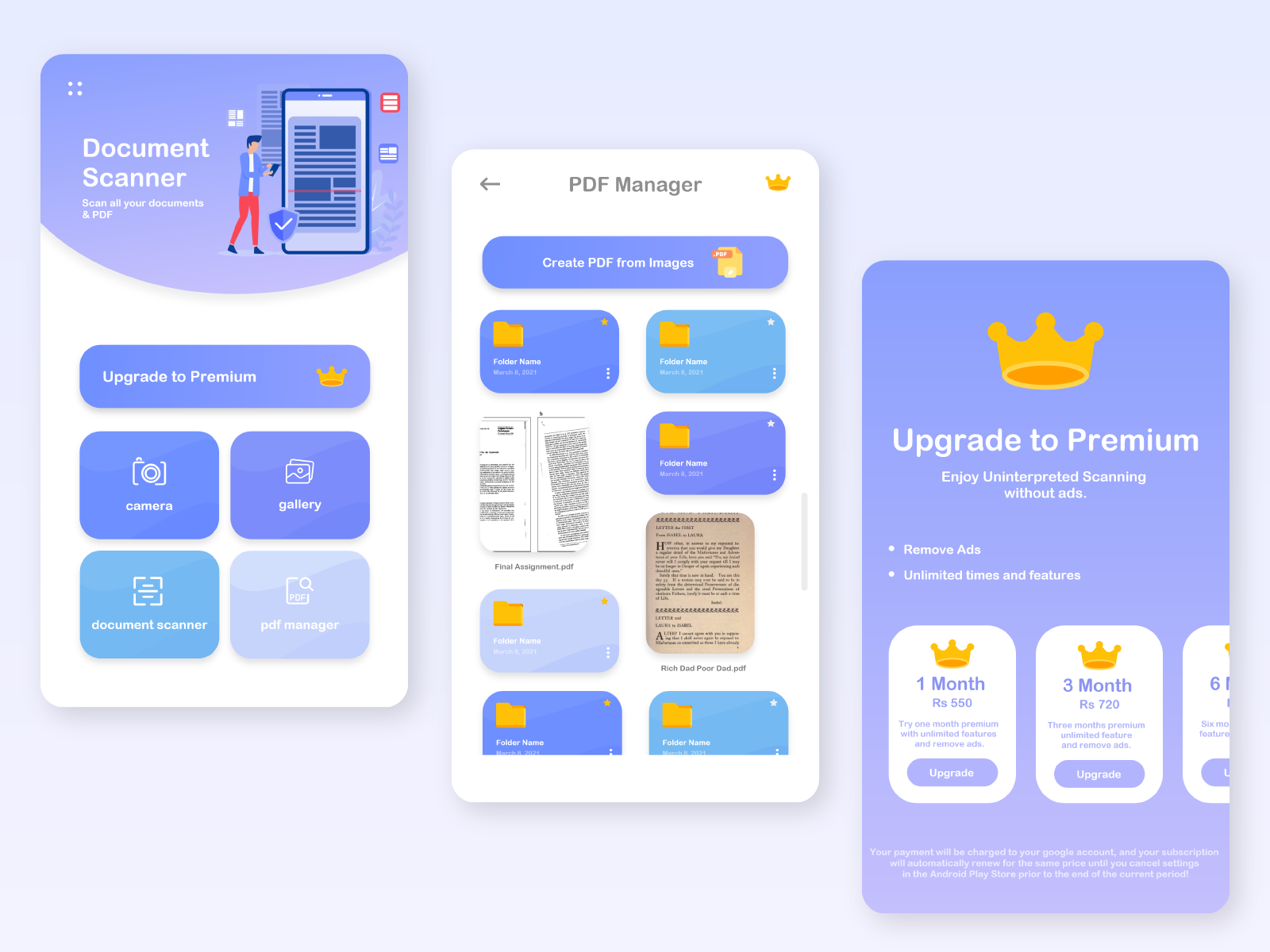 UI Design: Document Scanner by Sania Sany on Dribbble