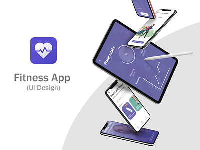 UI Design: Fitness App app ui design fitness app fitness app ui fitness logo icon logo minimal ui uidesign ux