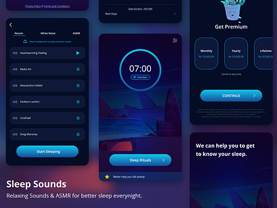 UI Design: Sleep Sounds