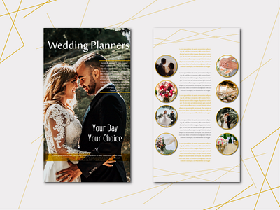 Flyer Design: Wedding Planners app branding design flat illustration logo typography ui ux vector