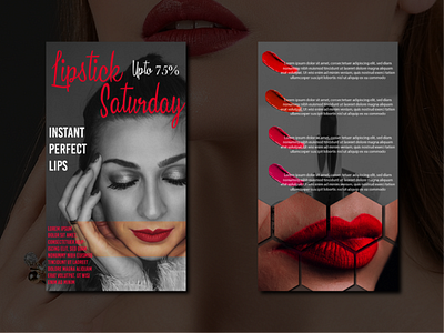 Flyer Design: Make-Up app design flat icon illustration makeup minimal ui ux vector