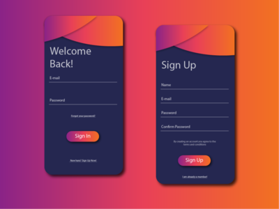 UI Design: Login by Sania Sany on Dribbble