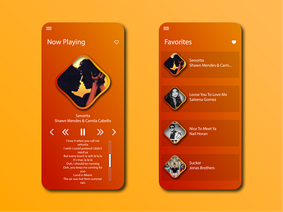 UI Design: Music player app design flat icon illustration music music app music art music player musician typography ui ux vector website
