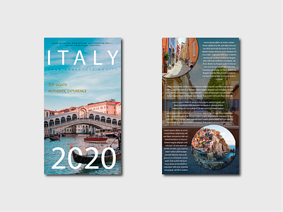 Flyer Design: Travel To Italy
