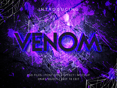 [FREEBIES] VENOM PHOTOSHOP TEXT EFFECT