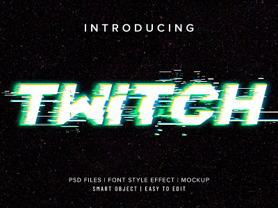 TWITCH PHOTOSHOP TEXT EFFECT