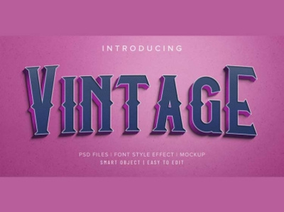 Vintage Photoshop Text Effect