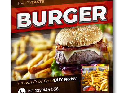 BURGER – PS INSTA POST TEMPLATE social media template