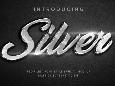 SILVER – PHOTOSHOP TEXT EFFECT vintage