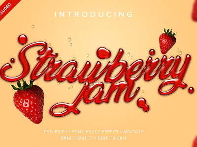 STRAWBERRY JAM – PHOTOSHOP TEXT EFFECT