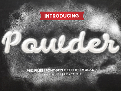 POWDER – Photoshop text effect DOWNLOAD FOR FREE! texteffect