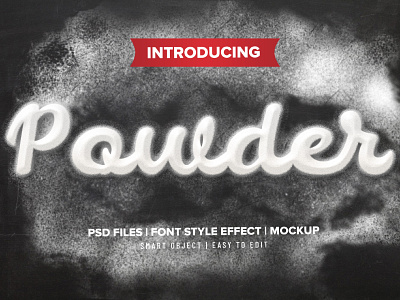 POWDER – Photoshop text effect DOWNLOAD FOR FREE!