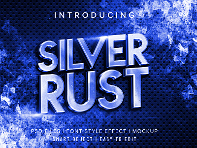 SILVER RUST – PHOTOSHOP TEXT EFFECT