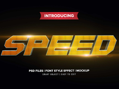 SPEED – PHOTOSHOP TEXT EFFECT