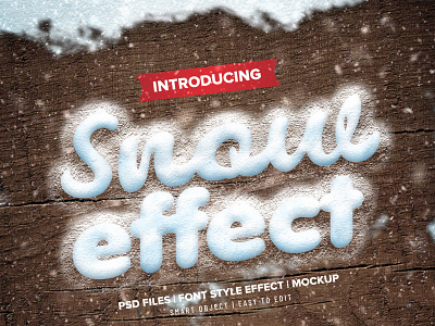 SNOW FX – PHOTOSHOP TEXT EFFECT winter effect