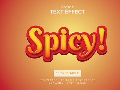 SPICY – EPS VECTOR TEXT EFFECT