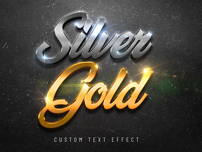 SILVER GOLD – PHOTOSHOP TEXT EFFECT text effects