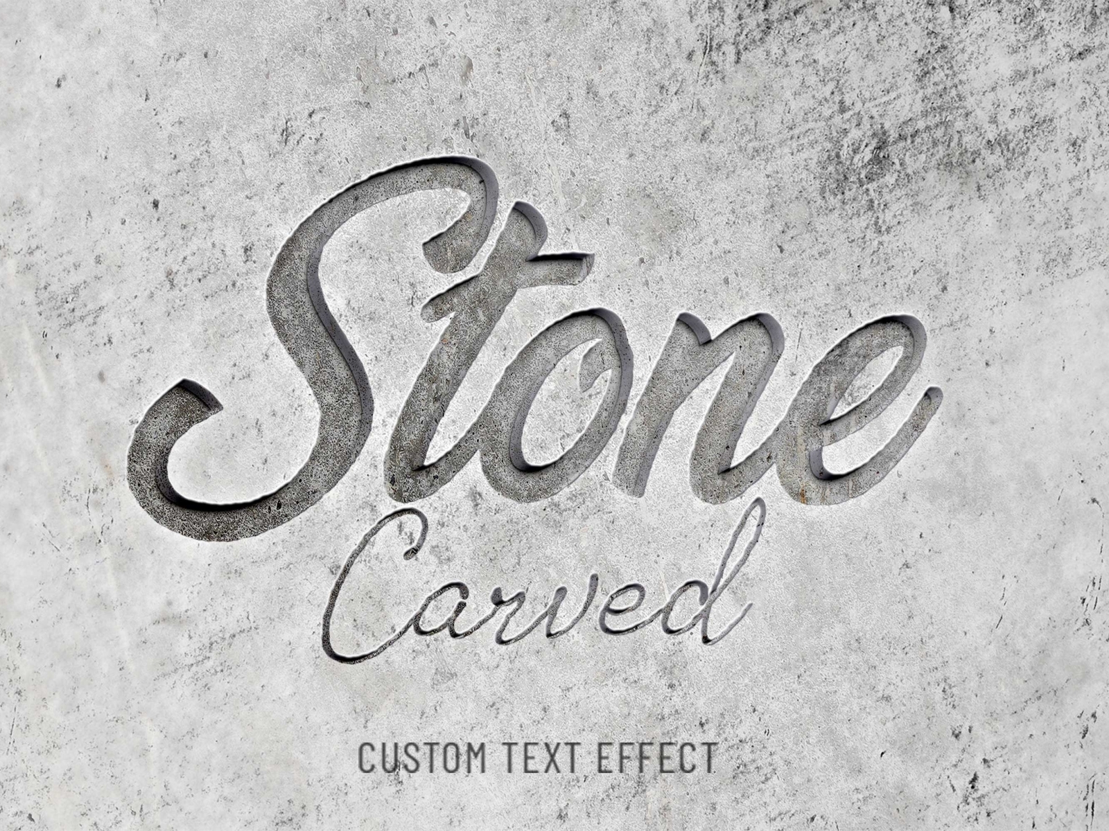 Chiseled Stone Photoshop Style