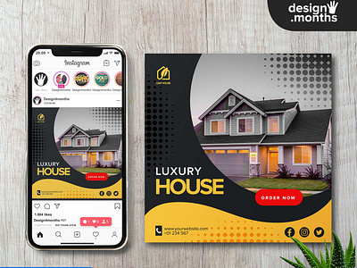 FREE REAL ESTATE INSTAGRAM POST PSD TEMPLATE