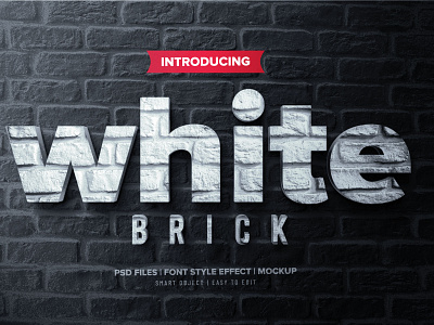 WHITE BRICK PHOTOSHOP TEXT EFFECT FREE DOWNLOAD wood