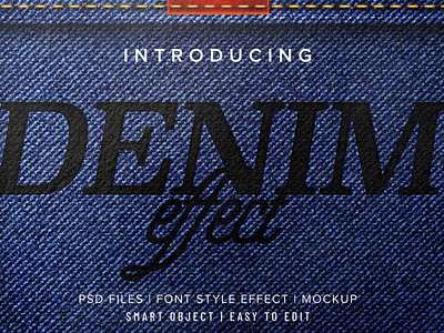 Denim Photoshop text effect free download text effects