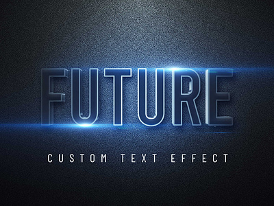 FUTURISTIC 3D PHOTOSHOP TEXT EFFECT FREE DOWNLOAD text effects