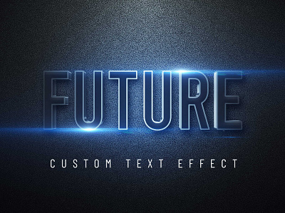 FUTURISTIC 3D PHOTOSHOP TEXT EFFECT FREE DOWNLOAD text effects