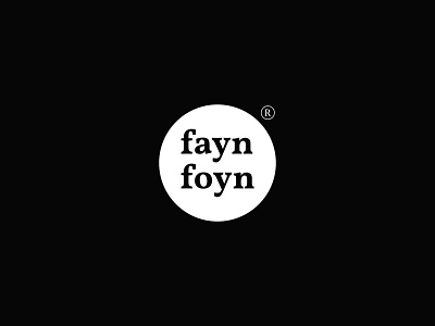Fayn Foyn Logo Concept brand branding business company design identity logo logo brand logodesign logotype minimal