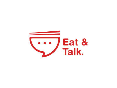 Eat and Talk Logo Concept brand branding business design for sale graphic design identity logo logo brand logodesign logos minimal symbol