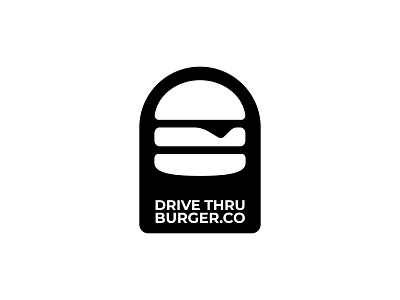 Drive thru burger co logo beverage brand burger business businessman cafe cafetaria design drive thru fastfood food food truck graphic identity logo micro restaurant sandwich