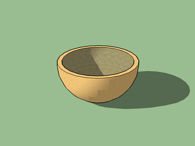 3D Bowl 3d modelling sketchup