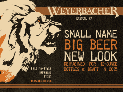 Weyerbacher Tiny 12oz Release Promo Postcards craft beer postcard