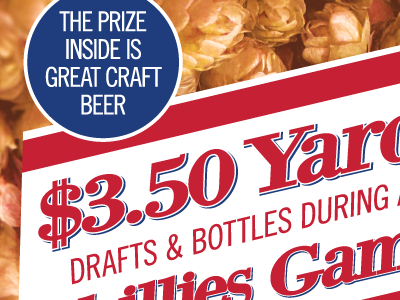 Cracker Jack-style Yards poster baseball craft beer phillies promo