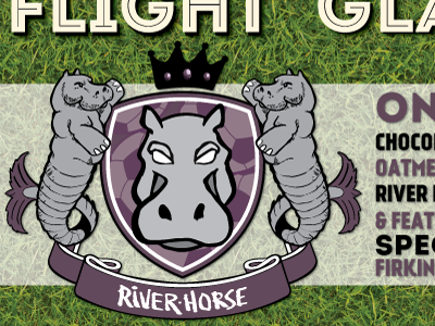 River Horse "football club logo" for Youth Soccer Fundraiser craft beer new jersey river horse soccer