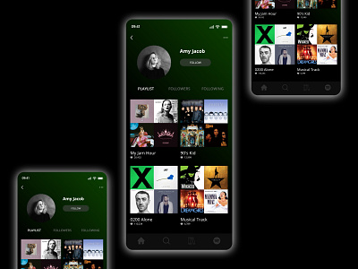 Spotify User Profile 006 album app daily 100 challenge dailyui dailyui 006 dailyuichallenge design spotify ui ui design user profile userprofile