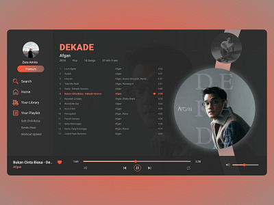 DailyUI 009 - Music Player 009 daily 100 challenge dailyui dailyui 009 dailyuichallenge design music music player ui ui design web